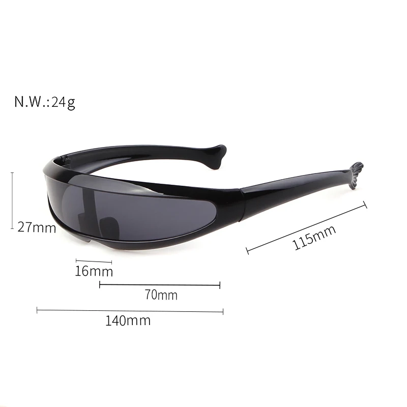 ADE WU STY9003A Sunglasses Unique Men Women Mirror Sun Glasses Personality Narrow Driving  Windproof Glasses Custom logo