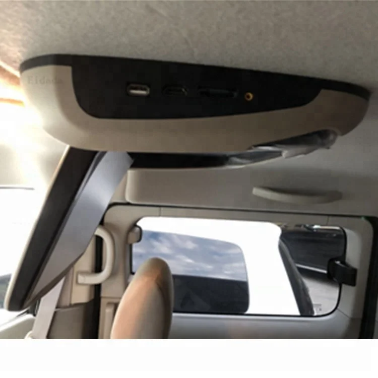 Eidada Factory's 10.1 Inch Car Roof Mount Flip TV/DVD Player Monitor FM Transmitter SD Card for Overhead Entertainment Games