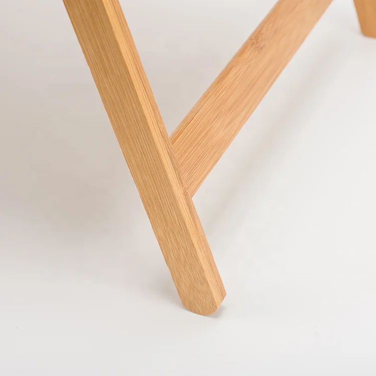 Натуральный поднос для еды портативный легкий кровати деревянный бамбуковый завтрака со складными