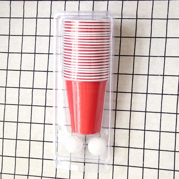 22 чашки + 2 шара, набор стаканчиков для пива и понга, 16 унций, пластиковые стаканчики для пива и понга под заказ для игр