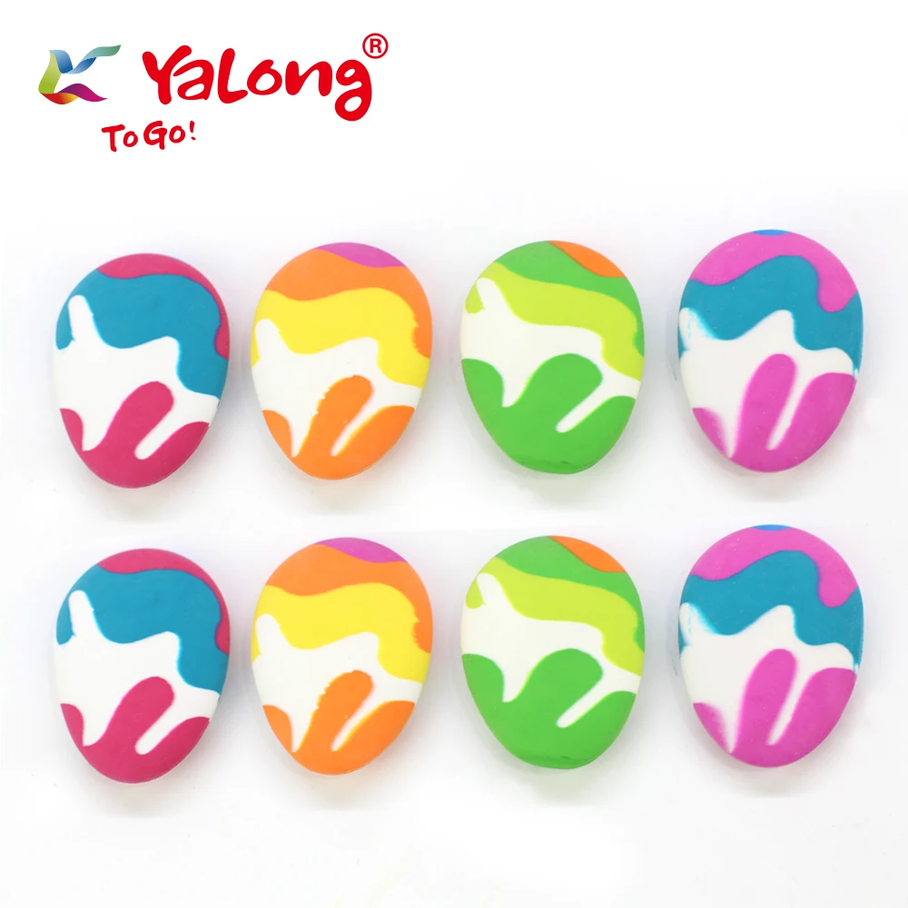 Креативный цветной ластик в форме макарона, мягкие резиновые забавные канцелярские принадлежности, школьные принадлежности для учеников