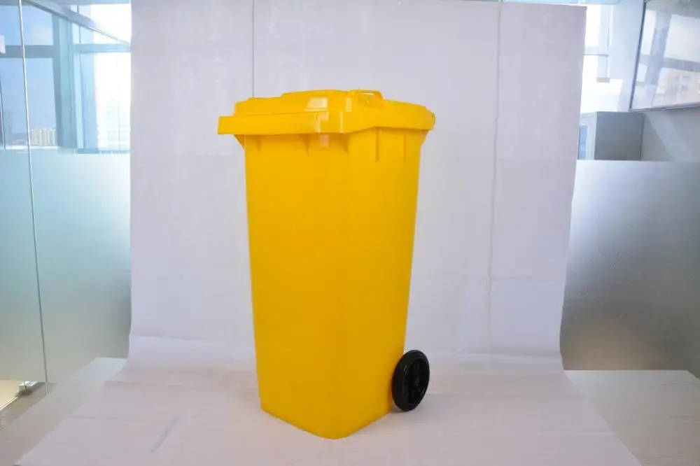 96 галлонов большой объем мусорный бак пластикового мусорного ведра для управления