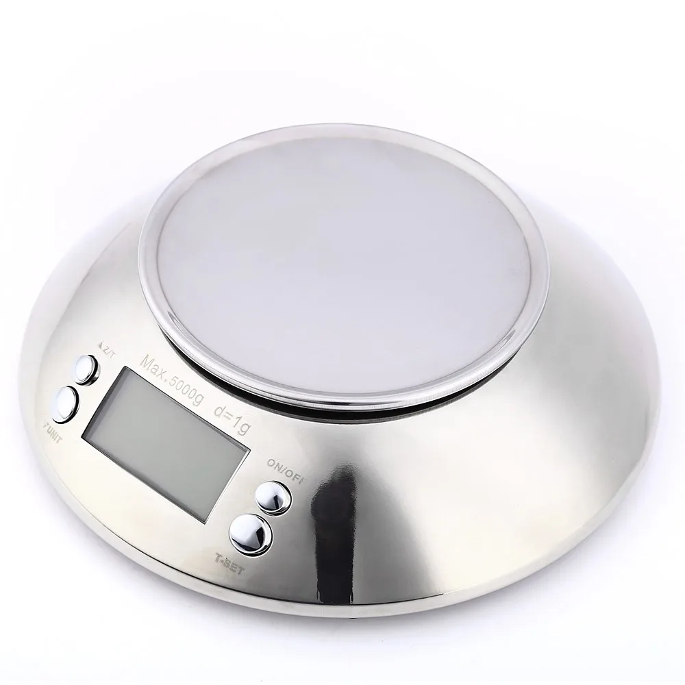 1pc Rechargeable Stainless Steel Digital Scale With 0.1g-3000g