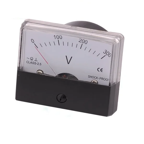 Philippi Analoges Voltmeter AC 0-250V, schwarz