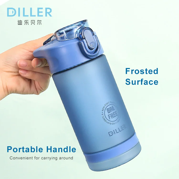 D24 tritan sports plastic water bottle with straw 1-5