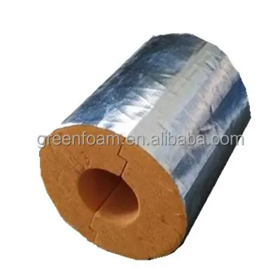 Pipe insulation by phenolic foam with aluminum foil