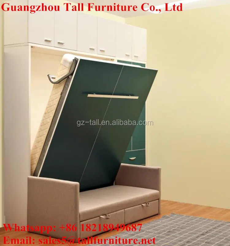 Вертикальные Открытые сложить кровать Мерфи Кровать с диваном TA-K19 Скрытые
