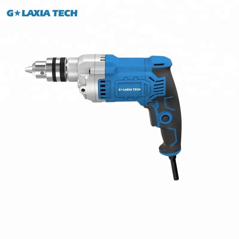 GLAXIA Professional 6A 3/8-Inch Corded Drill Variable Speed 0-3200RPM, 