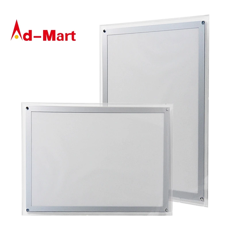 Edge Lit Lighted Fabric Light Up Picture Frame Led Screen Display Crystal Lightbox Best Led Make A Photo Light Box