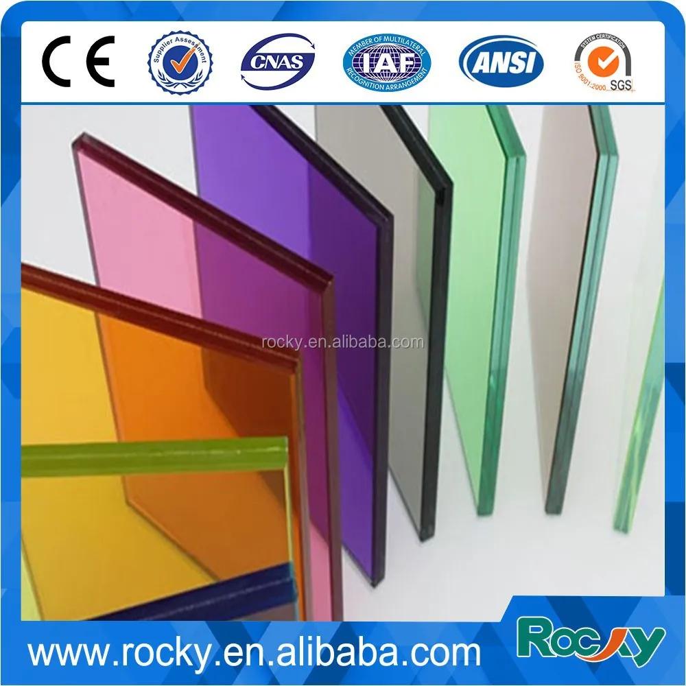 Тонированное плавающее закаленное ламинированное строительное стекло для мебели 3 ~ 12 мм