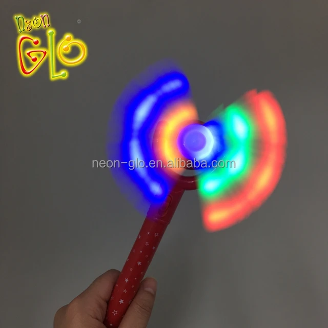 Новый дизайн Высококачественная пластиковая светодиодная ветряная мельница игрушка для детей меняющая цвет Радужный Свет веселого украшения вечеринки