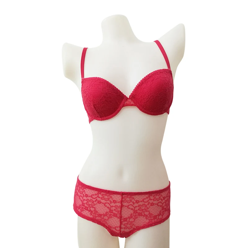 red bra set