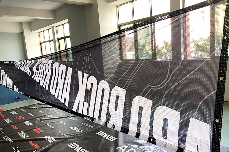 Grand Large Format Custom Mesh Advertising Fence Banner Factory Price Promotional Flags & Banners