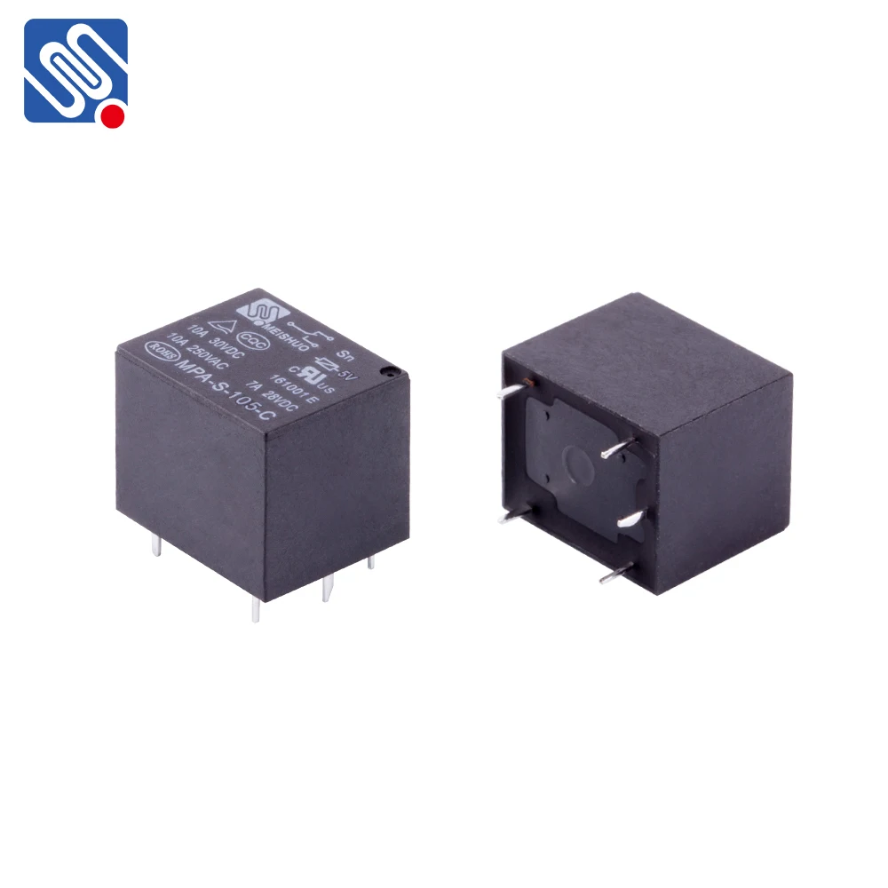 Meishuo MPA-S-106-A T73 10mpa 6v 4pins General Purpose Jqc-3f Miniature Universal Relay Size Pcb Relay 6v Rele