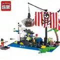 ENLIGHTEN Pirate Series Building Blocks Boat Pirate Ship Blocks Toy for Children Assembled Bricks Toys Educational