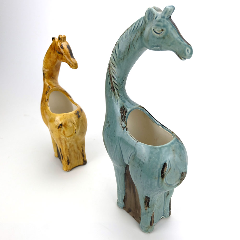 Giraffe Shaped Antique Vase,Animal Shaped Vase For Home Decoration