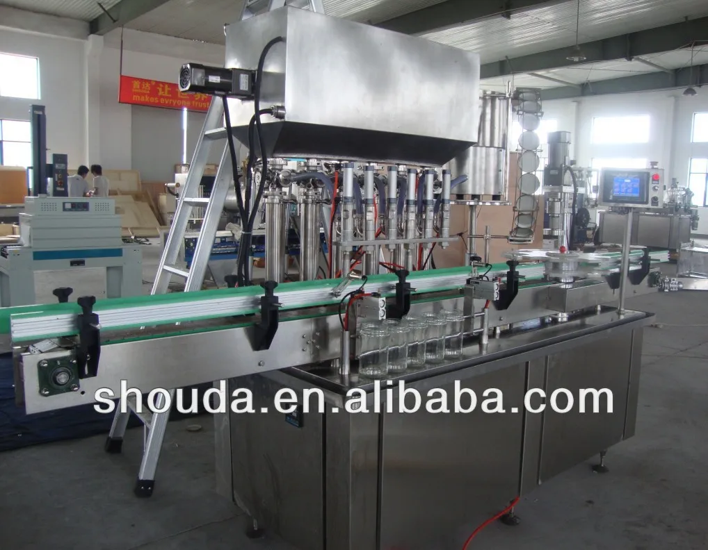 
 Автоматическая машина для розлива стеклянных бутылок, укупорочная машина, линия розлива  