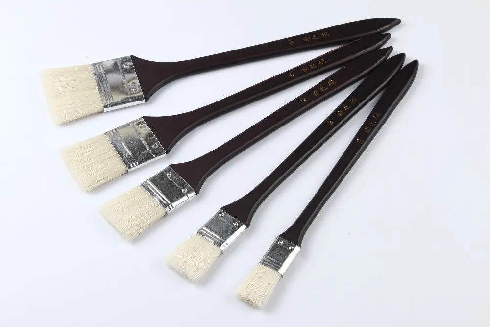 Artist Brush Manufacturer  OEM Custom Food Safe Paint Brush Painting Art Materials Supplies Bristle Hair Painting Artist Brush