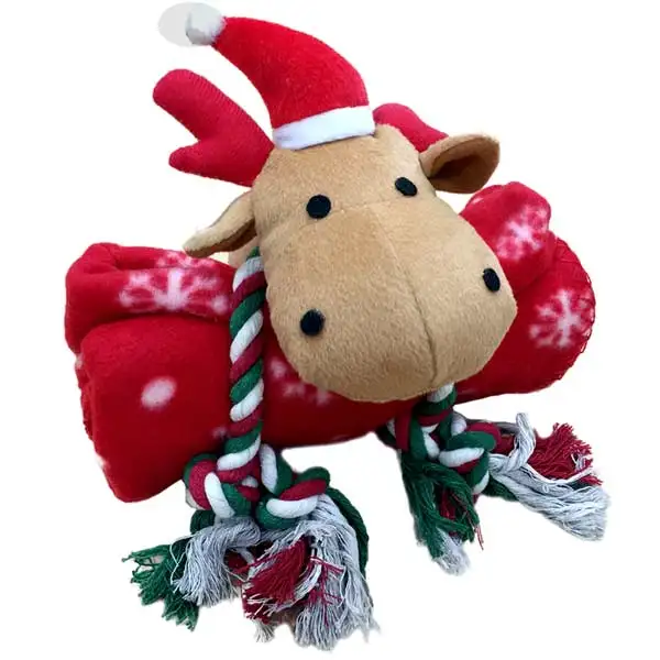 stuffed moose dog toy