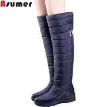 AISIMI 2015 new arrive keep warm snow boots fashion platform knee high winter boots for women shoes