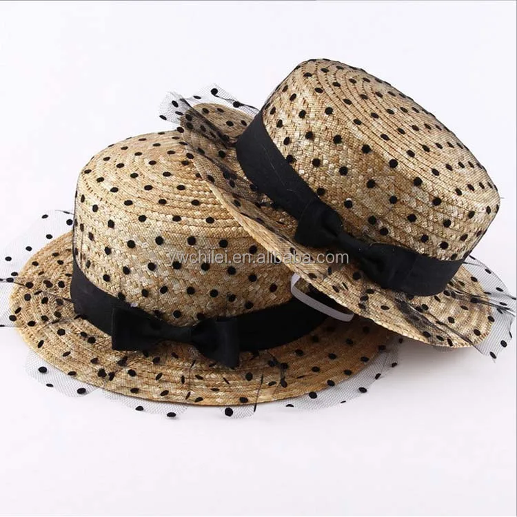 hard brim straw hat