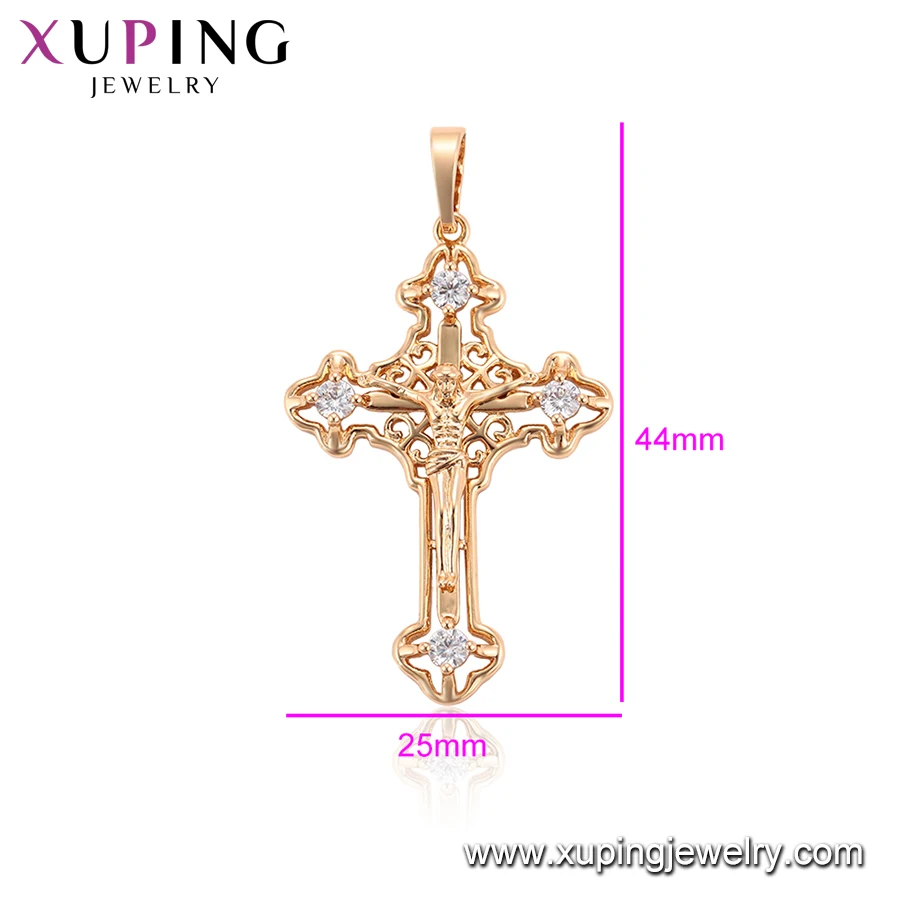 33976 xuping Cross New Design Gold Religious Pendant for Women