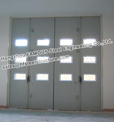 Sectional Overhead Folding Doors for Industrial Workshop