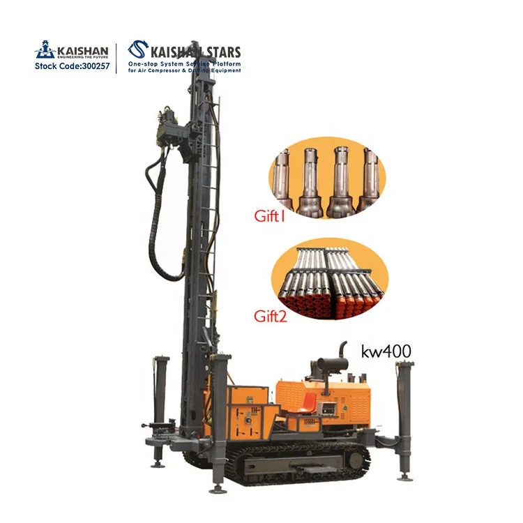 
 Kaishan China KW400 250m Portable Water Well Drilling Machine for sale