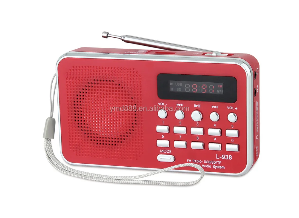 T205 Portable FM Radio MP3 Player Music Speaker Multifunctional