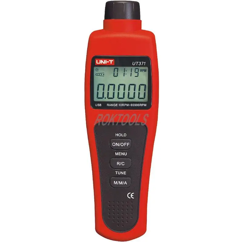UT371 RPM метр Цифровой тахометр с удержанием данных ROKTOOLS