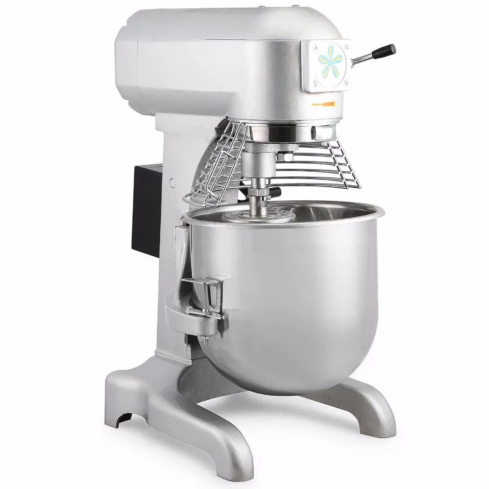 3 Speed Commercial Dough Food Mixer 1100W 30 Quart Stainless Steel Pizza Bakery 
