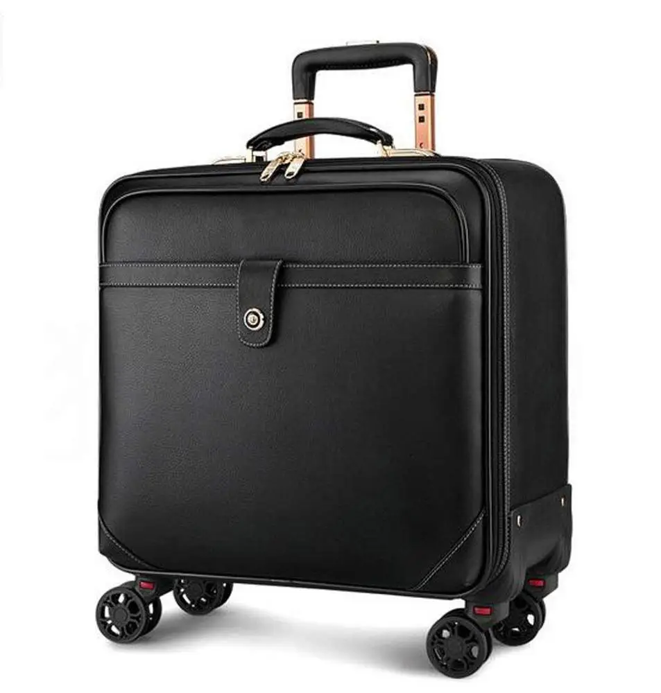 Trolley Laptop Bag Leather Business Wheeled Cabin Computer Bag Carry On Roller Cases - Buy Functional,Trolley Laptop Bag,Wheeled Product on Alibaba.com