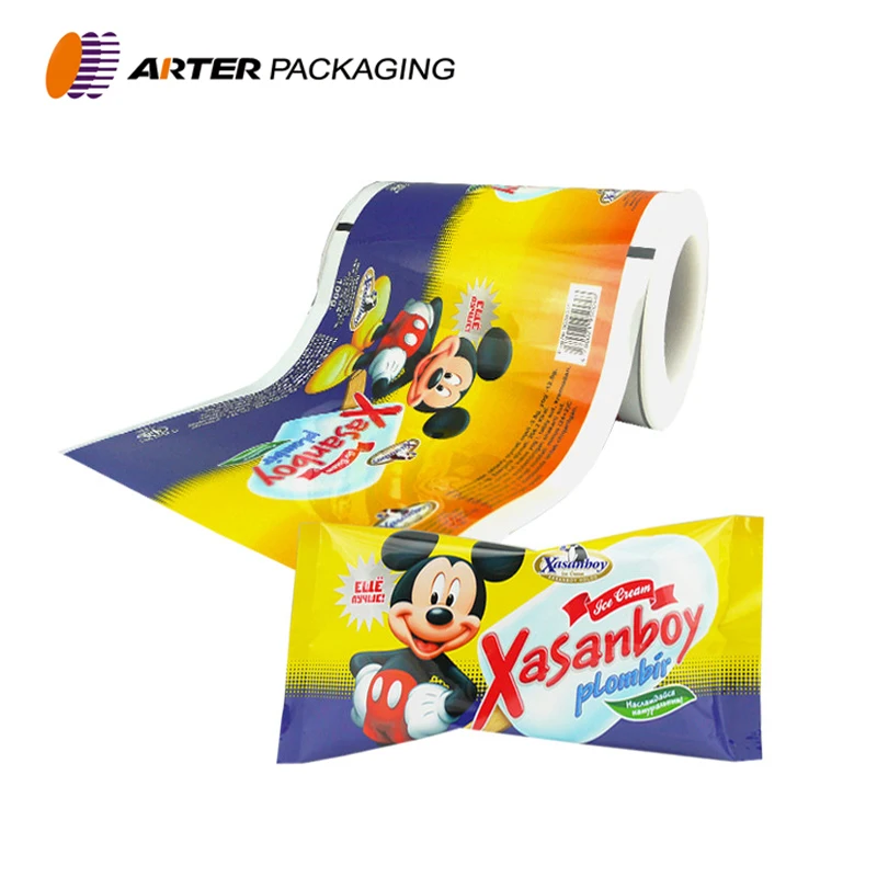 Custom Printed Ice Candy Plastic Wrapper Bags