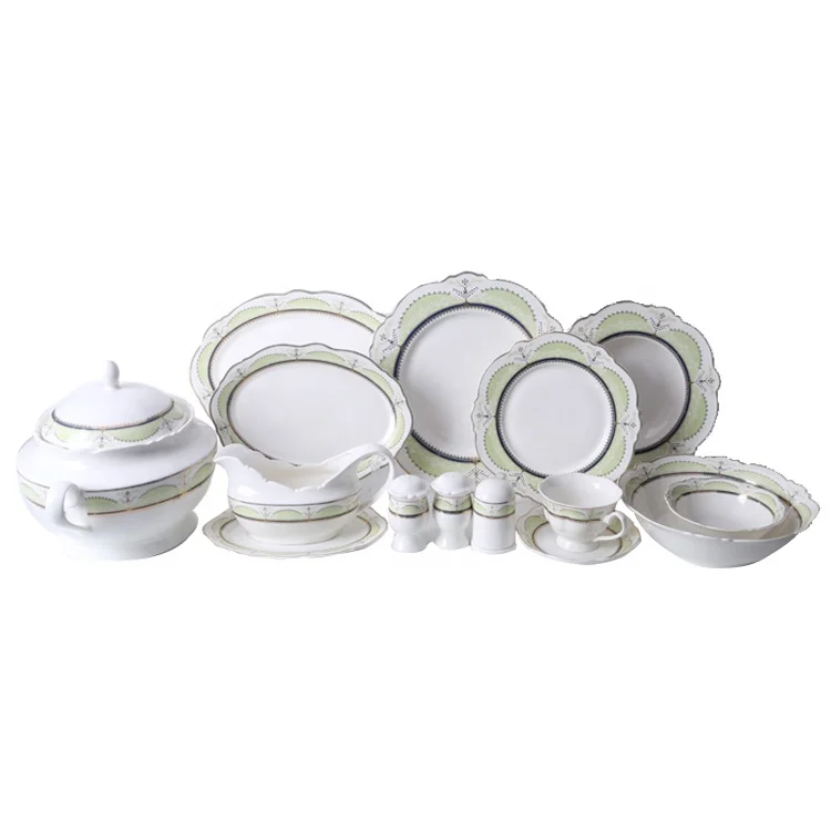 Luxury Bone China Plates Sets Dinner Table Set Porcelain China Dinner