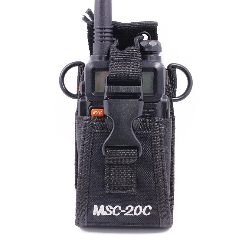 2 Packs HYS MSC-20B 3 in1 Multi-Function Radio Holder Holster Case Pouch Bag for GPS Kenwood Yaesu Icom Motorola baofeng UV5R UV82 TYT UV5RA HYT 888S H777 F8HP 2 Way Radio