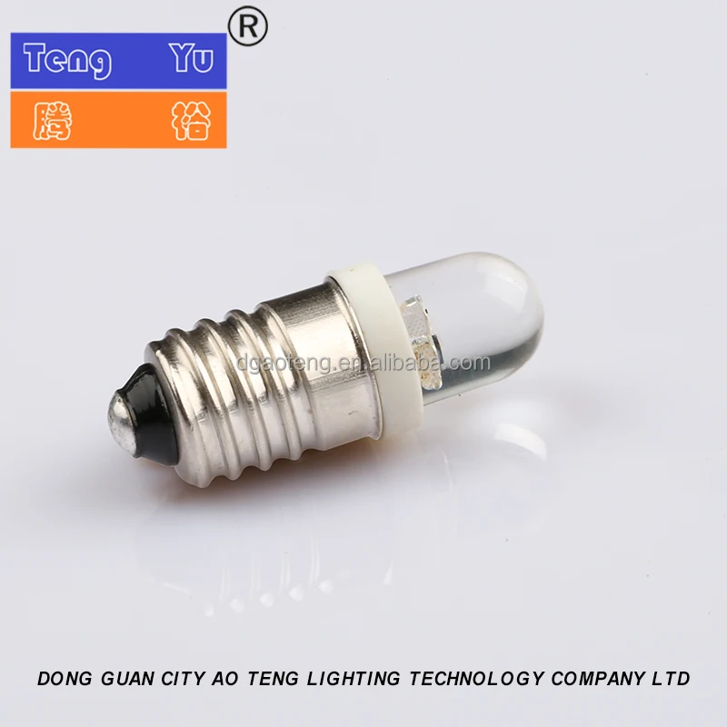T8 Red LED Filament Indicator Bulb E10 Base Tungsten Filament Lamp signal Lamps