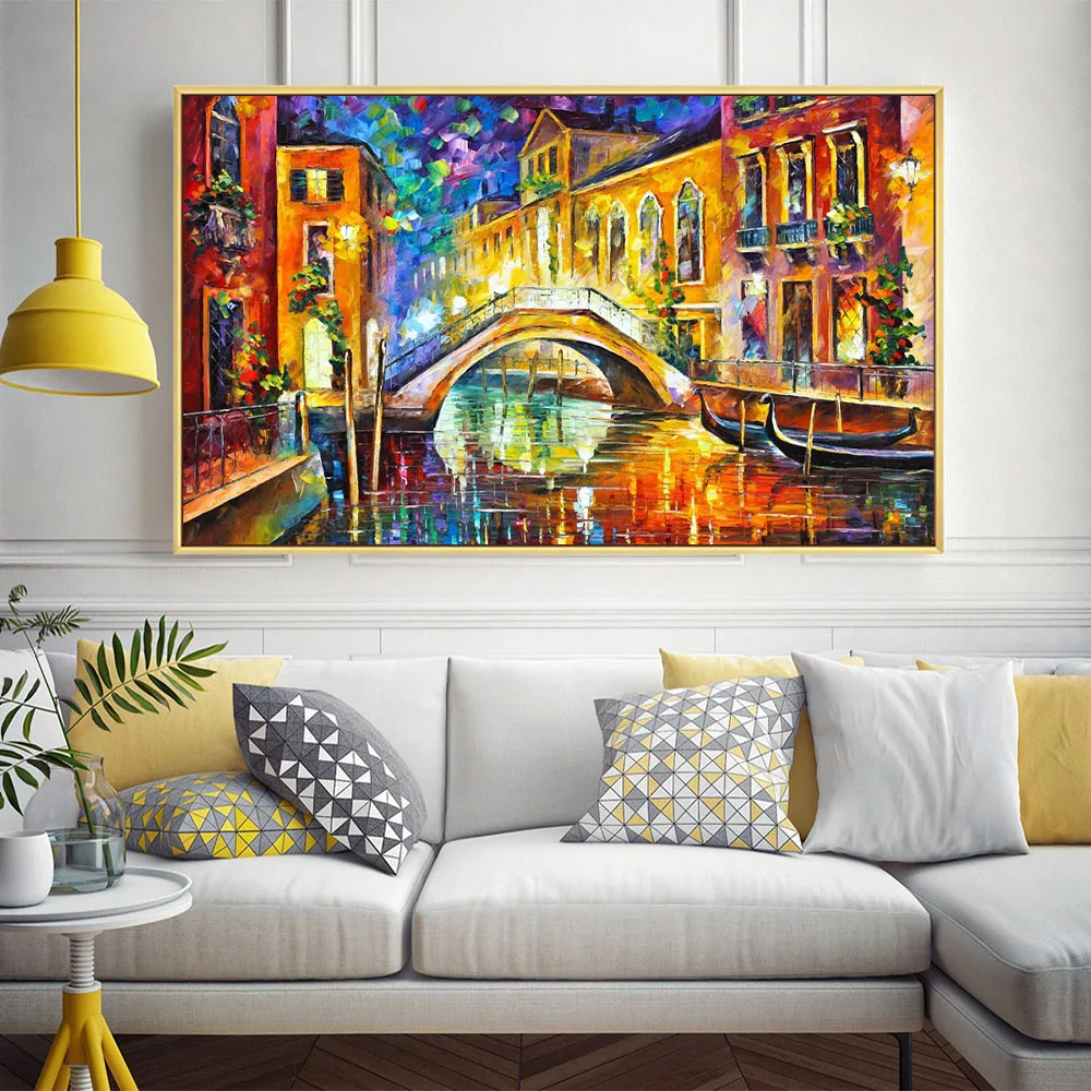Handpainted Texture Artist Leonid Afremov Texture Art Amsterdam Oil Painting