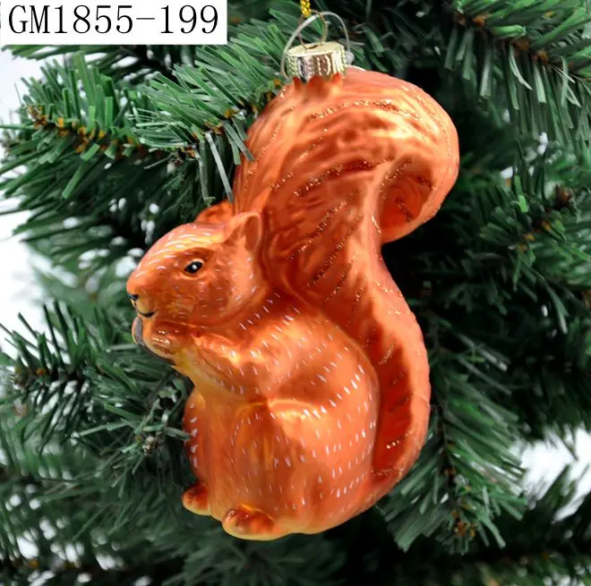 Wholesale handmade christmas tree hanging ornaments hand blown glass horse mustang Christmas ornaments personalized for sale supplier