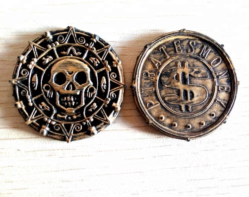 old gold pirate coins