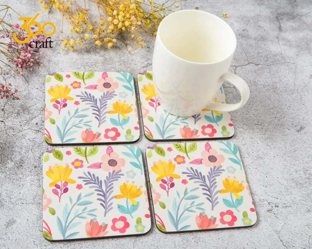 Yuelin OEM Personalized Cork Coasters Bulk Cup Shaped Cake Shaped For Glass  Cups