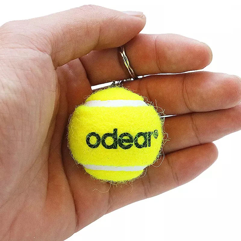 Prices Number Tennis Ball Keyrings Mini Tennis Balls on a Chain Made in the UK