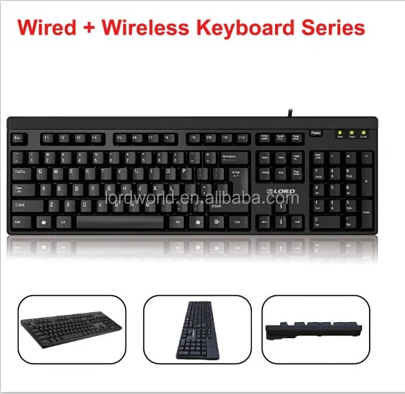 2017 Shenzhen Wired Keyboard With Multi-media Keys and Power Off Button