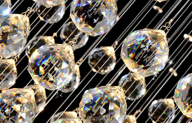 LED Ceiling Banquet Hall Lighting Crystal Chendelier Fancy Lights for Restaurant