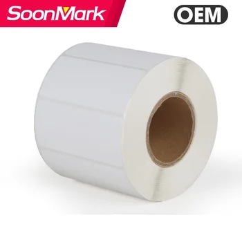 Self adhesive thermal transfer label barcode rolls compatible for godex g500 printer