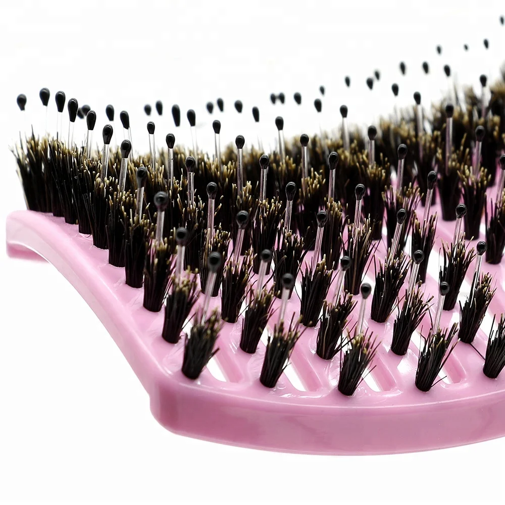 Caso Spazzola Per Crêpe Curva Con Setole Di Cinghiale Nero - Foto 5