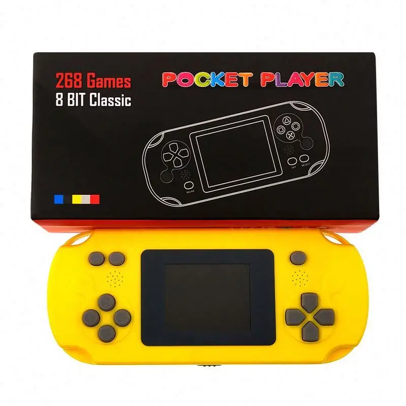 2019 карманная портативная игровая консоль 2,4 дюйма, встроенные 129 игр, портативный игровой Ретро плеер с поддержкой ТВ выхода, встроенный 168