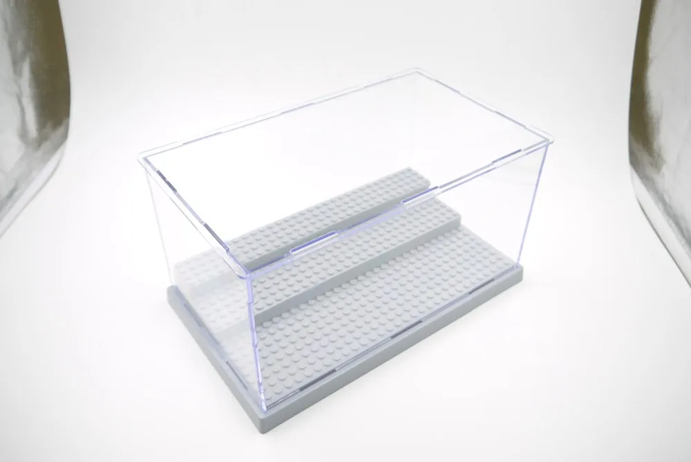 Самая продаваемая тонировка для стекла в 3 шага демонстрационная коробка пылезащитной витрина для лего блоков акриловый пластик дисплей коробка чехол