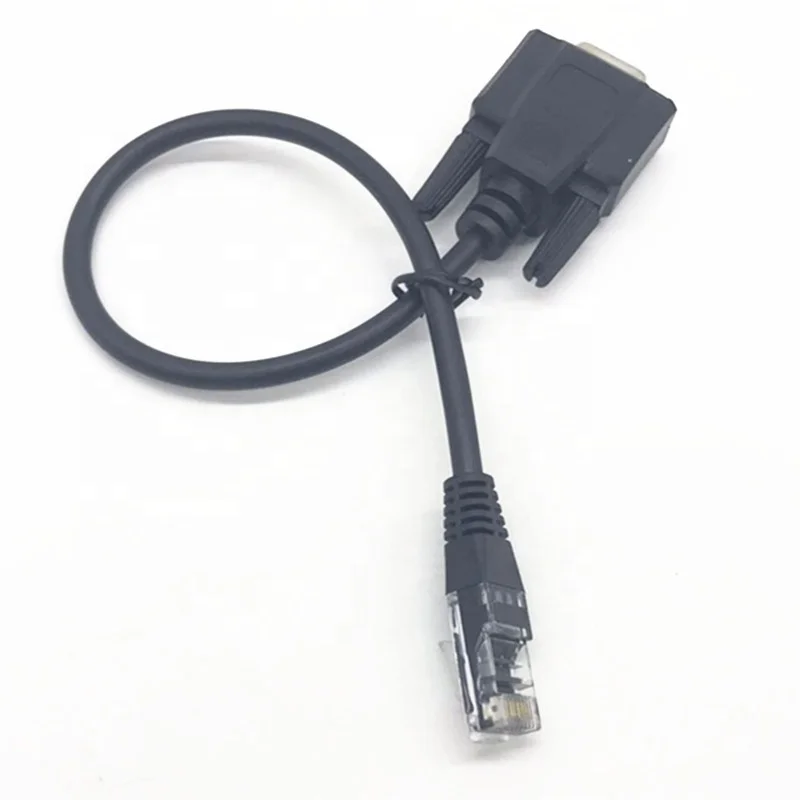 Высококачественный последовательный кабель для сканера штрих-кода RS232 RJ45 к DB9 Female