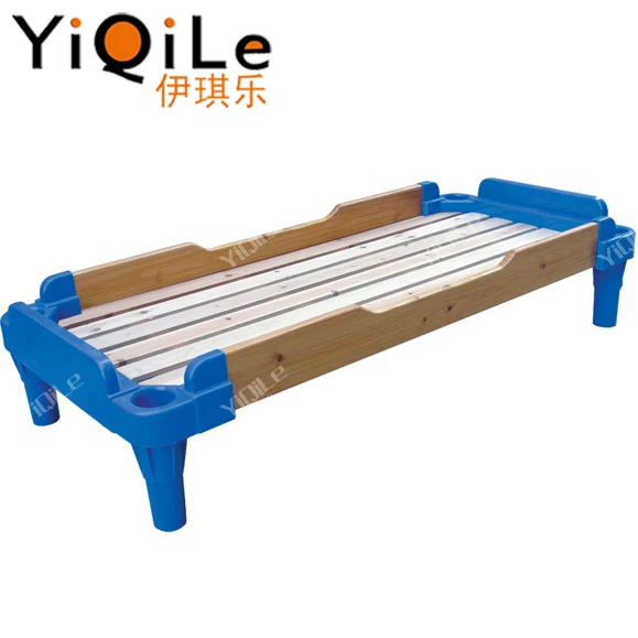 Wholesale Foldable high quality cheap price plastic bed for kids in kindergarten