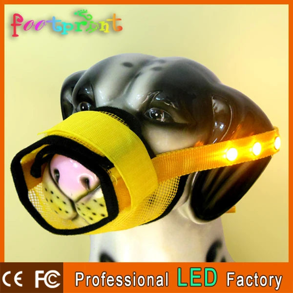 Собака pet рот-муфельные нестандартного размера из светодиодов собака рот